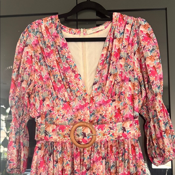 Mulla Dresses & Skirts - MULLA Floral Maxi Dress with Belt